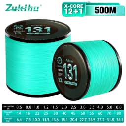 ZUKIBO New 131 Braid Fishing Line,Thin Diameter Superline,Tighter Braid,Smooth,Soft,Abrasion Resistant Saltwater Braided Line
