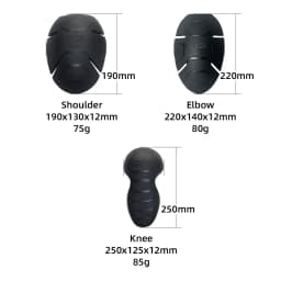 CE Level 2 Moto Motorcycle Back Elbow Knee Shoulder Protector Jacket Insert Gear Armor Motocross Racing Protect Protection Pad