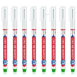 5-8Pcs/Set 20mm Deep Hole Long Nib Head Markers for Woodworking Decoration Waterproof Multi-Purpose Metal Perforating Paint Pen