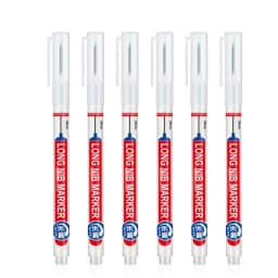 5-8Pcs/Set 20mm Deep Hole Long Nib Head Markers for Woodworking Decoration Waterproof Multi-Purpose Metal Perforating Paint Pen