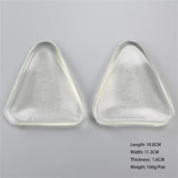 1 Pair Push Up Silicone Triangle Bikini Swimsuit Bra Insert Pads Bra Pads Pasties Invisable Breast Enhancer Lingerie Dropship