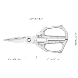 Stainless Steel Kitchen Shears for Meat Fish and Poultry Commercial Kitchen Equipment Lightweight yet Durable Construction