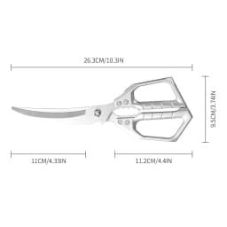 Stainless Steel Kitchen Shears for Meat Fish and Poultry Commercial Kitchen Equipment Lightweight yet Durable Construction
