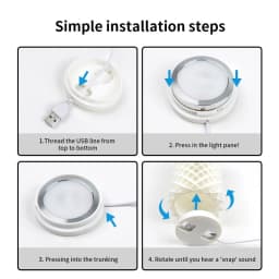 3D Printer Part For Bambu Lab LED Lamp Kit 001 DIY Model Hardware Without Shell Warm White DC 5V 3D Printer Adjustable Light Kit