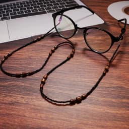2022 New Wooden Beaded Glasses Chain for Women Fashion Lanyard Acrylic Mask Sunglassses Strap Cord Hanging Neck Hold