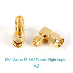 2PCS SMA to SMA Adapter SMA Male Female to Male Female RP SMA Straight 3 Way Right Angle 90 135 Degree RF Connector for Antenna