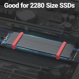 JEYI M.2 SSD Heatsink, Aluminum NVMe Radiator 2280 Solid State Drives Cooler With Silicone Thermal Pad For PS5 Laptop Desktop