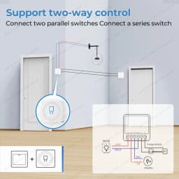 ZigBee Smart Mini Smart Light Switch 1/2CH Breaker Relay 16A 2 Way Control Smart Life APP Voice Control For Tuya Alexa Google