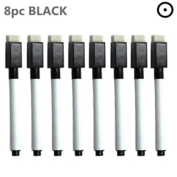 8 Colors Erasable Whiteboard Markers with Eraser, Safe Kids Graffiti Pens for Home School