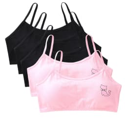 5PCS/Lot Teeange Girls Small Training Bras Purbery School Girl Sports Bra Children Detachable Chest Pad Underwear Kids Tube Tops