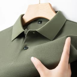 Classic Men Short Sleeve Polo Shirt 100% Mercerized Cotton Breathable Summer Golf Business Casual Athletic Tops