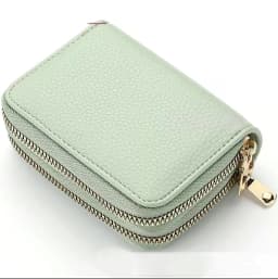 Women Zipper Short Style Purse LycheePattern Fashion Large Capacity Multi CaroSlot Coin Purse With Zipper