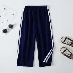 Children's Summer And Autumn Basic Versatile Solid Color Wide Leg Pants For Girls Casual Straight Leg Pants For Boys Sports Pant