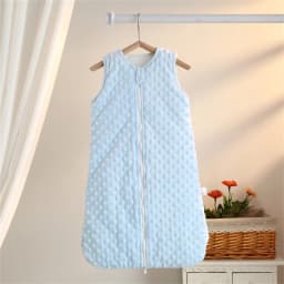 Baby Sleeping Bag 0-6m Autumn and Winter Vest-Style Bean Velvet Newborn Leg-Wrapped Sleeping Bag Anti-Kick Sleeveless Baby Sleeping Bag