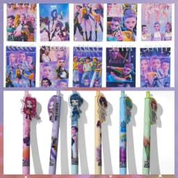 New Stationery Set, Suitable for Office, Student Classroom Supplies, Loose-leaf Notebook, Anime Party Supplies, Ballpoint Pen