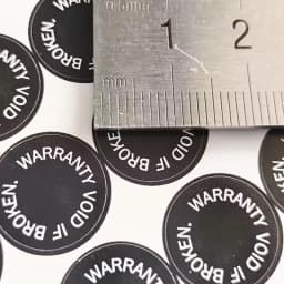 6/8/11/14mm WARRANTY VOID IF BROKEN Screw Hole Sticker Tamper Evident Brittle Paper Security Seal Removal Proof Open Invalid