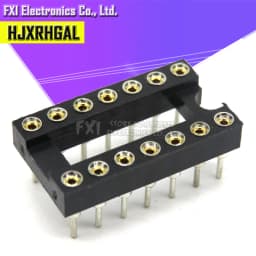 10PCS Round Hole IC socket Connector DIP 6 8 14 16 18 20 24 28 40 pin Sockets DIP6 DIP8 DIP14 DIP16 DIP18 DIP20 DIP28 DIP40 pins