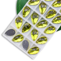 Wholesale QL Crystal Drop Sew On Rhinestones AB Crystal Clear Flatback for Diy Bags Clothes Shoes Material