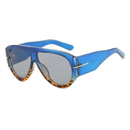 Luxury Brand Retro Big Frame Oval Women Sunglasses Black Tea Color Square Pilot Shades UV400 Cool Men Oversized Sun Glasses