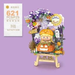 Street View House Building Blocks Izakaya Shaved Ice Shop Takoyaki Shop Coffee Shop Panda Tea House Children's Gift