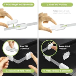 Multi-functional Safety Locks for Cabinets/Drawers/Doors - Drawer Lock Baby Child Safety Lock Window Lock Children