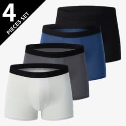 4-piece MEN'S Fashionable and Charming Flower Underwear Comfortable and Breathable Crotch Boxers Teenagers Plus Size Underwear.