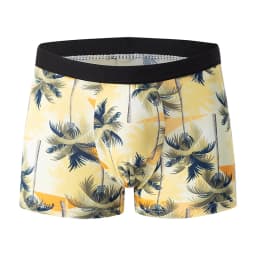 4-piece MEN'S Fashionable and Charming Flower Underwear Comfortable and Breathable Crotch Boxers Teenagers Plus Size Underwear.