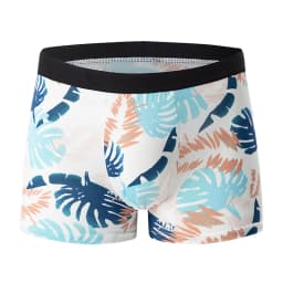 4-piece MEN'S Fashionable and Charming Flower Underwear Comfortable and Breathable Crotch Boxers Teenagers Plus Size Underwear.