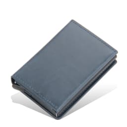 2024 Magnet Anti Rfid Blocking ID Credit Card Holder Case for Men Leather ID Bank Wallets with Magnetic Buckle Closer Cardholder