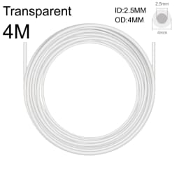 PTFE Bowden Tube ID 2.5MM OD 4MM For 3D Printer Bambu Lab P1S/P1P/X1C/X1/X1E/A1 Creality Ender 3/V3/K1 Teflon Filament Tube