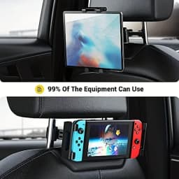 Telescopic Car Rear Pillow Phone Holder Tablet Rotating Holder Car Back Seat Stand Headrest Bracket Universal Holder Accessories