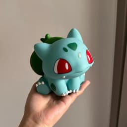 Pocket Monsters Bulbasaur collectible figure display Cartoon-style cute handcrafted model living room tabletop decoration gift