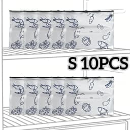 10/30/60pcs Aluminum Foil Storage Bags Freezer Sealed Organizers Food Packaging Reusable Pantry Odor-Proof Bag Kitchen Essential