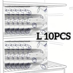 10/30/60pcs Aluminum Foil Storage Bags Freezer Sealed Organizers Food Packaging Reusable Pantry Odor-Proof Bag Kitchen Essential