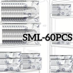 10/30/60pcs Aluminum Foil Storage Bags Freezer Sealed Organizers Food Packaging Reusable Pantry Odor-Proof Bag Kitchen Essential