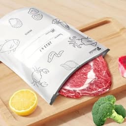 10/30/60pcs Aluminum Foil Storage Bags Freezer Sealed Organizers Food Packaging Reusable Pantry Odor-Proof Bag Kitchen Essential
