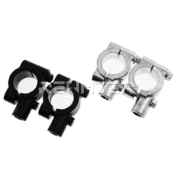 2PCS Black Silver Motorcycle Handlebar Mirror Mount Clamp Rear View Mirror Holder Bracket 22mm 10mm 8mm 10mm 25mm For Harley