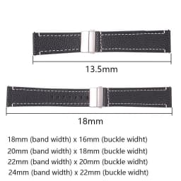 Soft Genuine Leather Smart Watch Band 18 20 22 24mm Women Men Cowhide Strap Brown Black Quick Release Watchband Bracelet