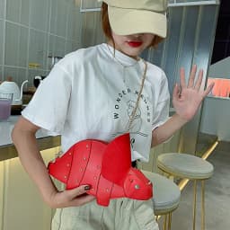 Triceratops Mini Crossbody Bag for Women Purses and Handbags Fashion Shoulder Chain Bag Clutch Chic Girl's Designer Bags 2023