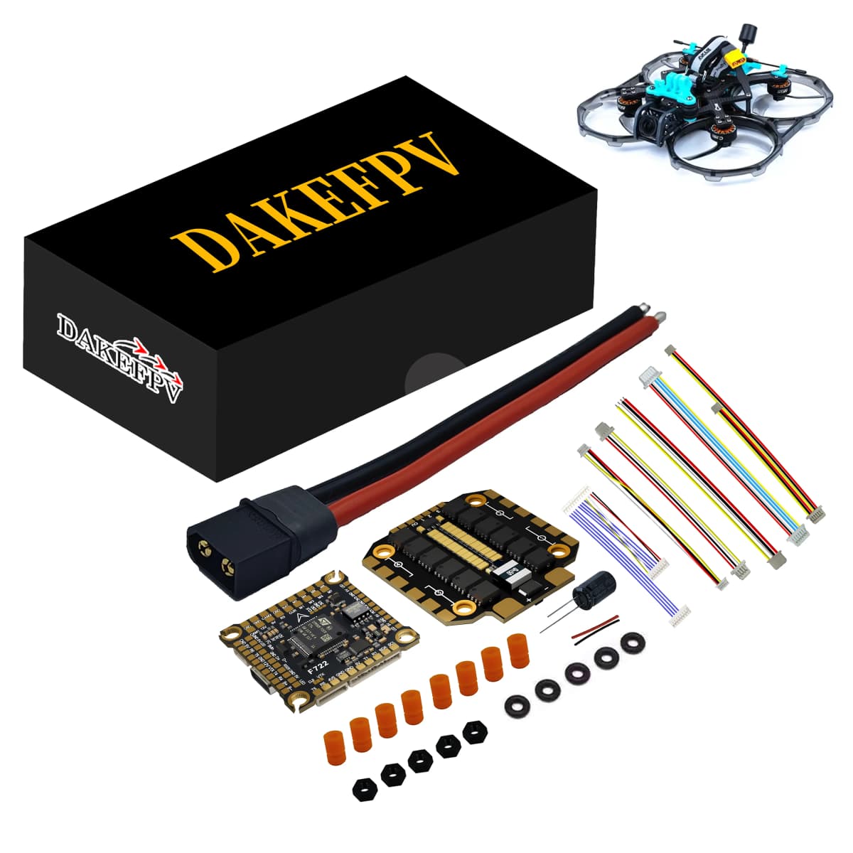 JIJIEFPV F722 70A Stack ICM42688P F722 Flight Controller BLHELI_S 70A 4in1 ESC 30.5X30.5mm 3-8S for FPV Freestyle Drones Parts