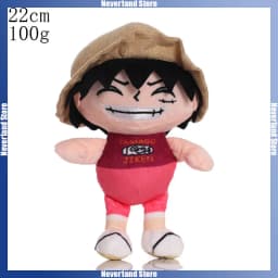 20cm ONE PIECE Plush Doll Luffy Chopper Stuffed Toy Cartoon-shaped Throw Pillow Badroom Desk Decoration Girl Boy Gifts