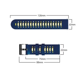 Replacement 22mm Watch Bands For C20 Pro Strap For NEW C20 Pro Breathable Silicone Watchband Bracelet Smartwatch Accessories