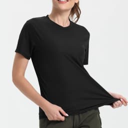 Women's Solid Color Ultralight Quick Dry Sport T-Shirt,Breathable Lightweight ,Running Gym Compression Shirt
