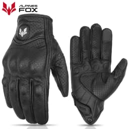 Vintage Motorcycle Gloves Genuine Leather Motorbike Road Racing Glove Retro Men Protective Gears CE Approved Touch Screen