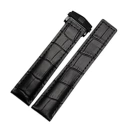 Genuine Leather Bracelet 19mm 20mm 22m for Tag Heuer Watchband Men Wristwatches Band Accessories Fold Buckle Leather Watch Strap