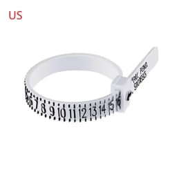 1pc Ring Sizer Measure Plastic UK US EU JP HK Size Loop Ring Size Measuring Tools Finger Gauge Ring Sizer Jewelry Sizing Tool