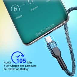 Fast USB C Cable C Type C Cable Fast Charging Data Cord Charger for Samsung S21 Xiaomi Vivo iPhone 16 15 Huawei Charging Cable