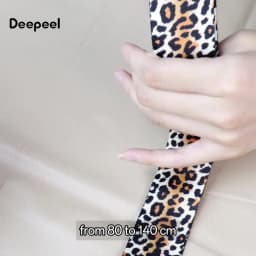 Deepeel 3.8cm Leopard Print Wide Shoulder Straps Wallet Tapes 80-140cm Adjustable Crossbody Women's Long Bags Strap Accessories