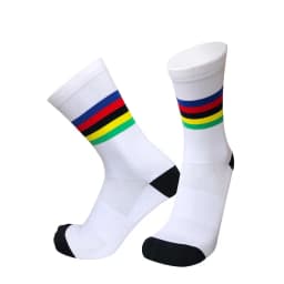New Cycling Socks Letter Sports Socks Breathable Compression Outdoor Pro Competition Bike Socks Men Calcetines Ciclismo