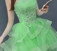 Strapless Vestidos Quinceanera Dress 2021 New Real Photo Party Dress Formal Prom Ball Gown Vintage Lace Quinceanera Dresses